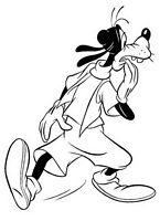 kolorowanki Goofy do wydruku malowanka Disney numer 53